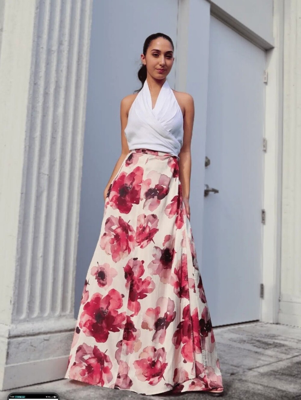 Baliawear FIRE! NWT! The Show Skirt in Ruby Bloom. Sz Standard. R2S!